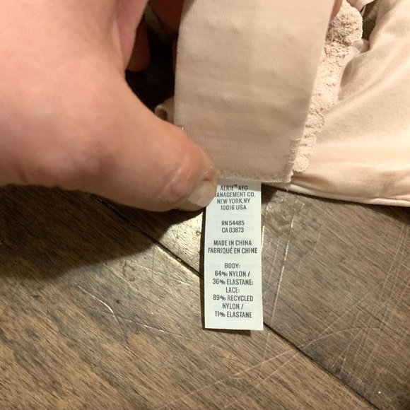 Aerie Real Sunnie Wireless Push Up Blossom Lace Bra - Picture 10 of 10